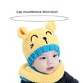 thumbnail image 5 of 0-36 Months Baby Winter Hat Scarf Set Infant Toddler Kids Warm Knit Beanie Scarf with Fleece Lining for Boys Girls, 5 of 8