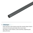 thumbnail image 4 of Uxcell 3Pcs Carbon Fiber Rod 10mm x 300mm Carbon Rod Bar for RC Plane DIY Craft Kite Wing Tube Quadcopter Arm, 4 of 5