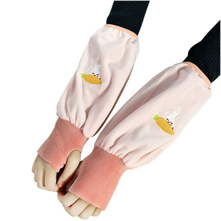 

Jmntiy Women s Cute Warm Hand Sleeve In Winter New Two In One Warm Plush Sleeve Dirt Proof Cartoon Gloves Sleeve Mitts