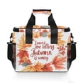 thumbnail image 7 of FORMRS Insulated Cooler Bag 24 Cans Capacity Soft Leakproof Lunch Box with Side Pockets, Leaves Pattern, 7 of 7