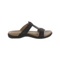thumbnail image 3 of Cobb Hill Womens Ruby Perf Leather Slip On Slide Sandals, 3 of 3