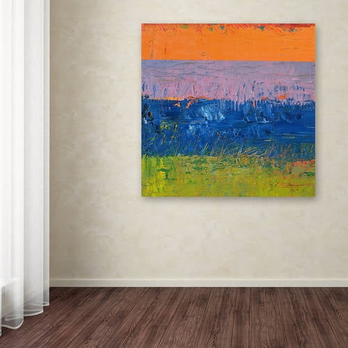 Trademark Fine Art "Thistle Field" Canvas Art by Michelle Calkins