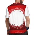 thumbnail image 2 of Rocae Winter Christmas Snowflake for Men's Mesh Quick-Dry Short Sleeve Workout T-Shirt,Mens Crew Neck Tee Lightweight Soft Classic T Shirts X-Small, 2 of 9