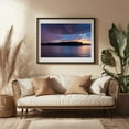 thumbnail image 3 of Thunderstorm at Sunset on Lake Marburg - Hanover Pennsylvania Photography Sunset Lake Nature Scenic Landscape Water Moody Black Framed Wall Art Print 16 x 24 inches, 3 of 4