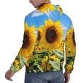 thumbnail image 6 of Fotbe Men's Hoodie with Sky Golden Sunflower Field B Pattern - Kangaroo Pocket Pullover Hooded Sweatshirt, Perfect for Daily Wear, Travel, and Home-XX-Large, 6 of 7