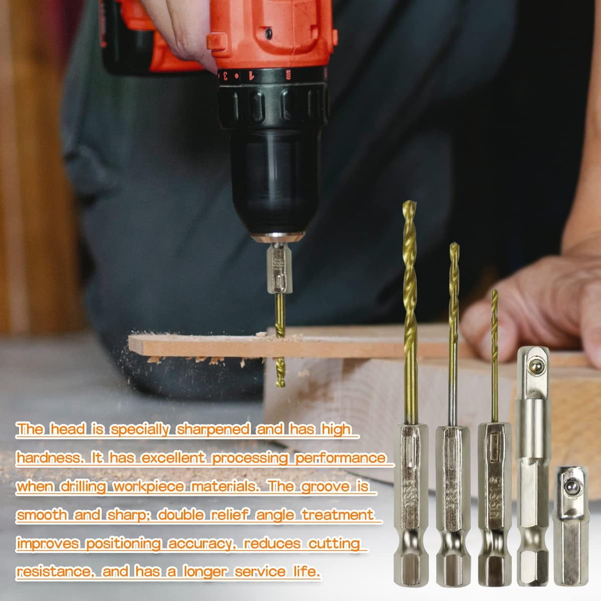 Flexible Drill Bit Extension Set Magnetic Drill Extension DIY Tools - Screwdriver Bits & Handle, Socket Adapter Set, Twist Drills, Screw Extractors, Nut Driver Bits (32 Pcs)