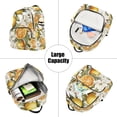 thumbnail image 5 of FORMRS Mini Backpack Purse for Women Quilted Travel Daypack Casual Shoulder Bag, Oranges Watercolor, 5 of 7