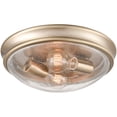 thumbnail image 5 of 5228-MG Millennium Lighting Belforge - 2 Light Glass Flush Mount-5 Inch Tall and 12 Inch Wide-Modern Gold Finish, 5 of 6