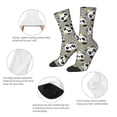 thumbnail image 3 of Logiee Panda With Crown And Stars Print Adult Socks for Men & Women,Calf Socks, Ankle Socks,Boots Socks,Breathable Casual Sock,Unisex Crew Socks, 3 of 6