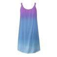 thumbnail image 6 of OKBOP Camis Sleeveless Round Neck Dress Women's Summer Printed Sleeveless Scoop Neck Sexy Sundress Casual Swing Beach Dresses ball Mermaid Dress Clearance Purple XXL(12), 6 of 6