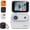 White, variant on Action Camera 4K 360°, Multi-Functional Flip Screen Action Camera with 143° Wide Angle Lens, Anti-Shake POV Sport Cameras,Compact Panoramic Action Cameras,Waterproof Case for Travel (White,32G)