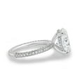 thumbnail image 2 of ESTE ORIGIN 4.85CT Oval Moissanite Solitaire Engagement Ring in 18K White Gold for Women US 7, 2 of 8