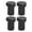 Black, variant on Riousery 4PCS Woodworking Desktop Limit Blocks Multifunctional Workbench Peg Brake Stops 20mm 0.8in Diameter Silver Aluminum Alloy Bench Dogs Table Tools