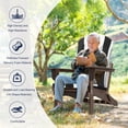 thumbnail image 3 of Outdoor Adirondack Chair Cushion, 50”x20” High-Back Rocking Chair Pad, Waterproof Patio Furniture Cushion for Indoor & Outdoor Use, 3 of 7