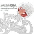 thumbnail image 3 of BEADCEST 2Pcs Silver Embossing Stencils Template for Wedding Scrapbooking Carbon Steel, 3 of 4