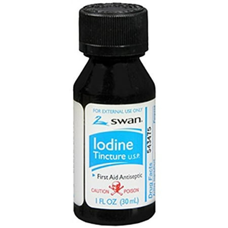 Swan Iodine Tincture First Aid Antiseptic, 1 Fl. Oz.