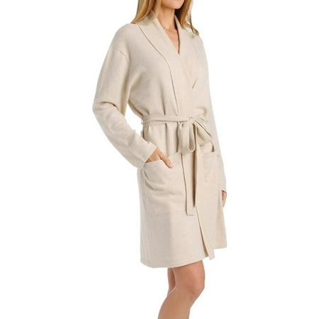 Cashmere Womens Robe - Women's Arlotta 2012 Cashmere Classic Short Robe With Shawl Collar