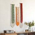 thumbnail image 2 of Nordic Leaf Woven Macrame Tapestry Hanging Boho Garden Tassel Wall Hanging Living Room Bedroom Home Hotel Decor A, 2 of 3