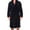 Black XL, variant on Solid Color Belt Flannel Bath Robe Hooded Pockets Warm Men Nightgown Home Clothes
