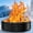 Black-4X4X1 FT, variant on 32 Inch Outdoor Fire Pit Ring 17'' Tall Wood Firepit & Fireplace For Outside Heavy Duty Galvanized Steel Pits Insert High Heat Resistant Bowl Backyard Bonfire Patio Camping