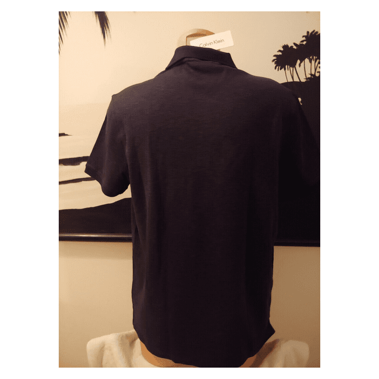 Calvin klein men's liquid touch interlock polo deals