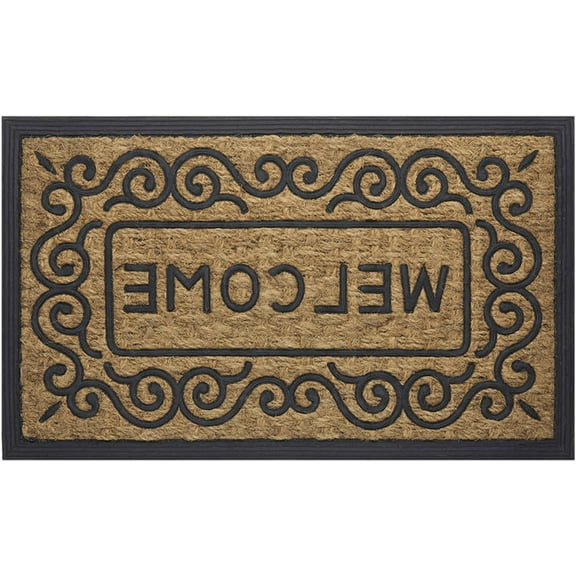 Traditional Elegance Coco Mat Scrolls - 18x30