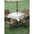 thumbnail image 3 of Outdoor Tablecloth with Umbrella Hole and Zipper, Pink Valentine's Day Square Table Cloth 54x54 Inch Waterproof Tablecloth, Romantic Roses Spring Floral Picnic Table Cover for Patio Camping, 3 of 7
