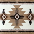 thumbnail image 7 of Emma + Oliver 8x10 Ivory Olefin Accent Rug with Complementary Southwestern Pattern in Beige, Black and Brown and Jute Backing, 7 of 7