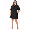 thumbnail image 1 of Vestido camisero con volantes Roman Fashion Tallas Extras 2386 Negro 40, 1 of 6
