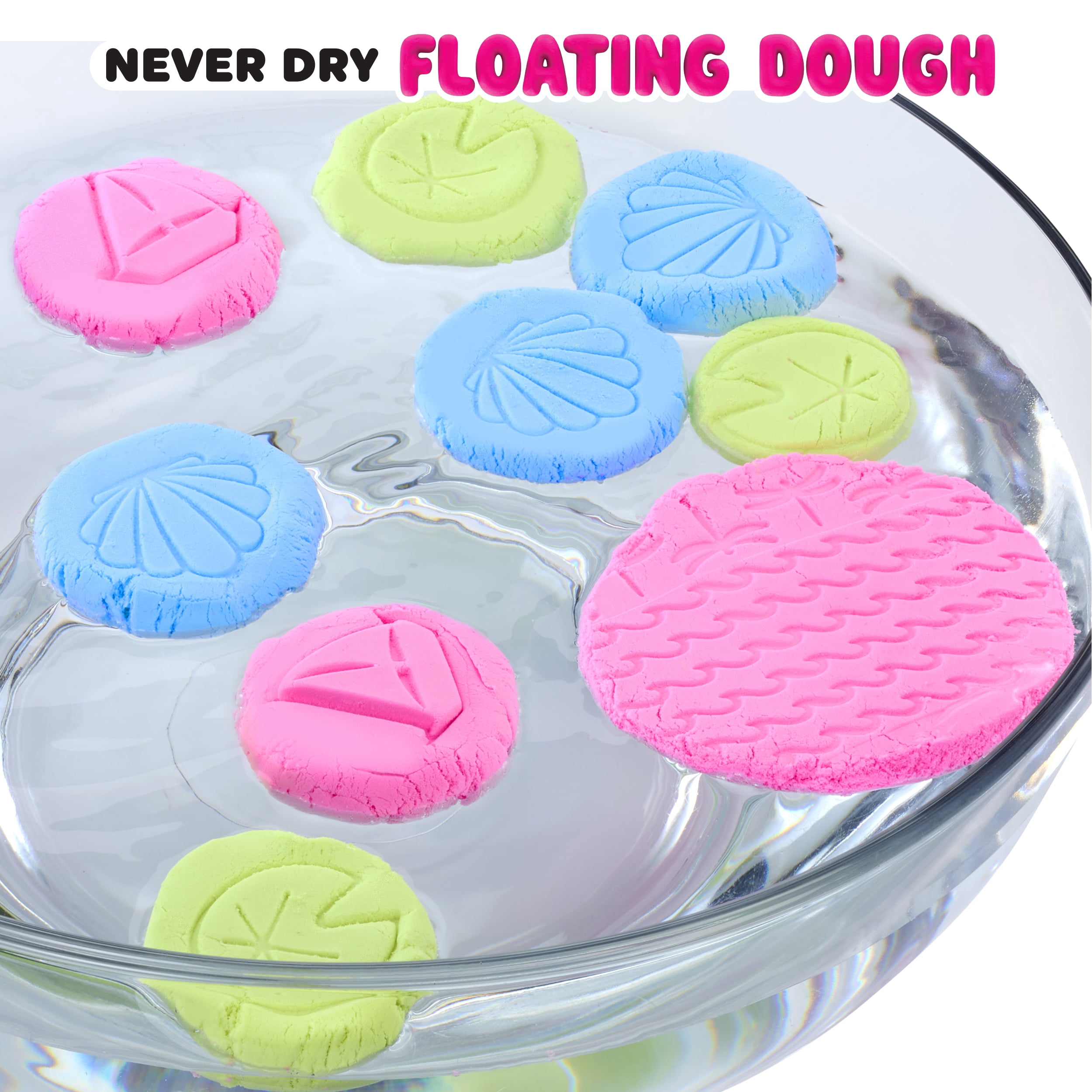 Wonder Factory Never Dry Floating Dough Light Blue Single – Never Dries Out, Gluten Free, and Floats in Water