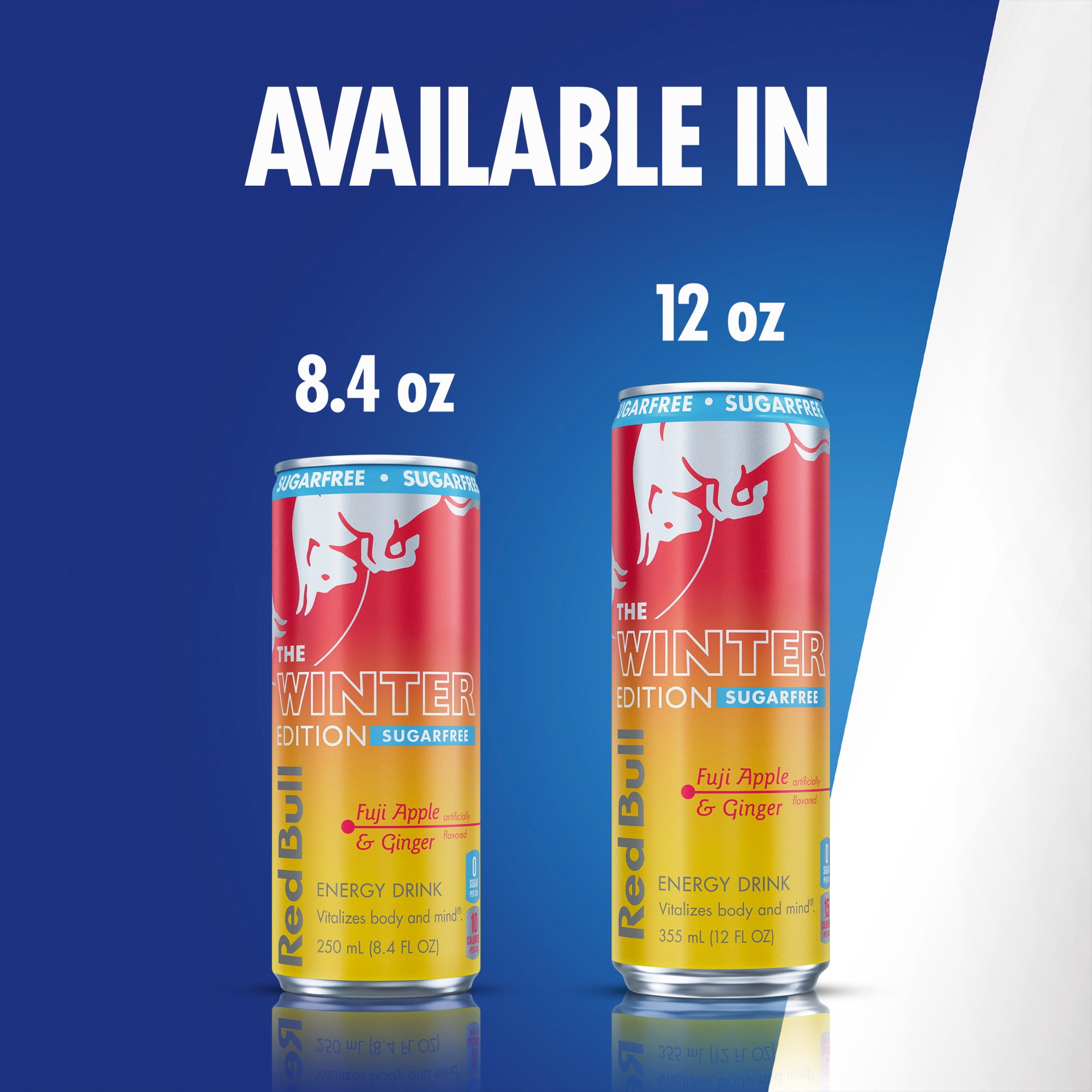 Red Bull Winter Edition Sugarfree Energy Drink,  Fuji Apple & Ginger,  12 fl. oz.,  6 x 4 Cans