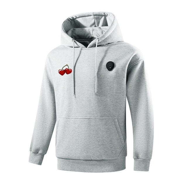Ceisia Men's Smart 5-Zone Heated Hoodie with 3-Speed Temperature Control for Winter Gift