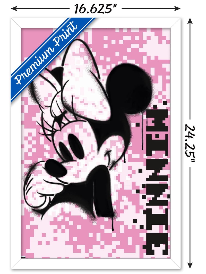 Disney Minnie Mouse - Pink Pixels Wall Poster, 14.725