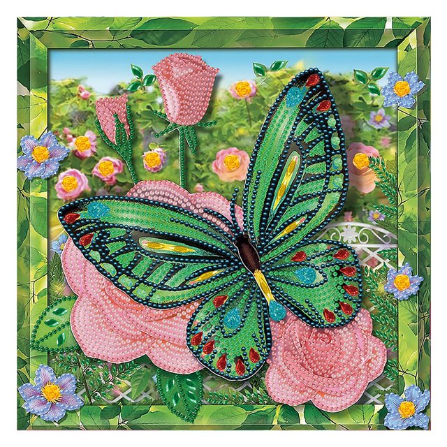 Cuadros Decorativos 5D bricolaje diamante pintura kit mariposa diamante rhinestone arte artesanía Likrtyny embutido en tela