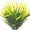 Yellow, variant on 10 Bundles Artificial Plants Outdoor Fake Grass with Flowers UV Resistant Greenery Garden Porch Window Box Decorating (White)