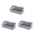 thumbnail image 4 of RENACLIPY 3-Piece Black Bathroom Organizer Set, Plastic Storage Solutions for Bathroom Essentials, 4 of 8