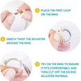 thumbnail image 4 of Ajustador de tamaño de anillo para anillos sueltos, paquete de 4, medidor de joyería, mandril para hacer protectores de joyería Adepaton 221703, 4 of 9