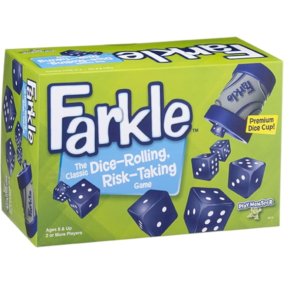 Farkle Dice Game — Exclusive Premium Dice Cup — Family Game Night — Easy to Shake and Slam — for Ages 8 