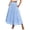 Light Blue, variant on Qiopertar Women's Maxi Skirts Eyelet Smocked Tiered A-Line Flowy Elastic Waist Long Skirt Boho Beach Vacation Party Club Casual Comfy Loose, Hot Pink XL
