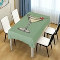 thumbnail image 4 of Yayeee Tablecloths 54" x 54" Rectangle Wrinkle Resistant Party Table Cover, Lemon Juice, 4 of 8