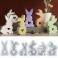 thumbnail image 5 of New Reusable Easter DIY Handmade Aromatherapy Silicone Candle Molds Silicone Moulds Gypsum Decoration Mold Rabbit S, 5 of 7