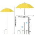 thumbnail image 5 of Opehuo Plant Umbrellas for Outdoor Plants,Garden Umbrella Shade for Potted Plants and Garden Beds,Provide Shade to ‌Defend Plants From Blazing Sun,Yellow, 5 of 6