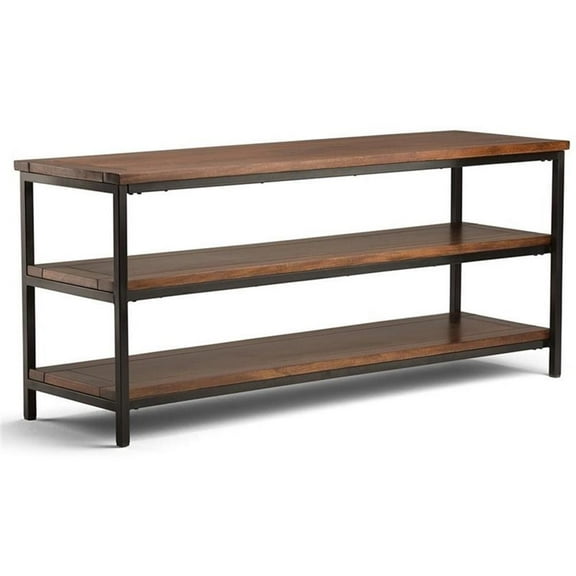 Atlin Designs 60" TV Stand in Dark Cognac Brown