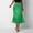 Mint Green, variant on Women's A-Line Fold Elastic Waist Skirt Solid Color Casual Comfort Stretch Polyester Spandex
