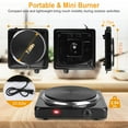 iMounTEK 1500W Electric Single Burner Hot Plates for Cooking with Non