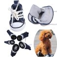 thumbnail image 4 of Wdftyju 4 PCS Moda Mascota Perro Cachorro Tela deportiva Zapatos de lona Botas Azul oscuro No.1 Wdftyju 7jq5ly9zg3xu1D01, 4 of 7