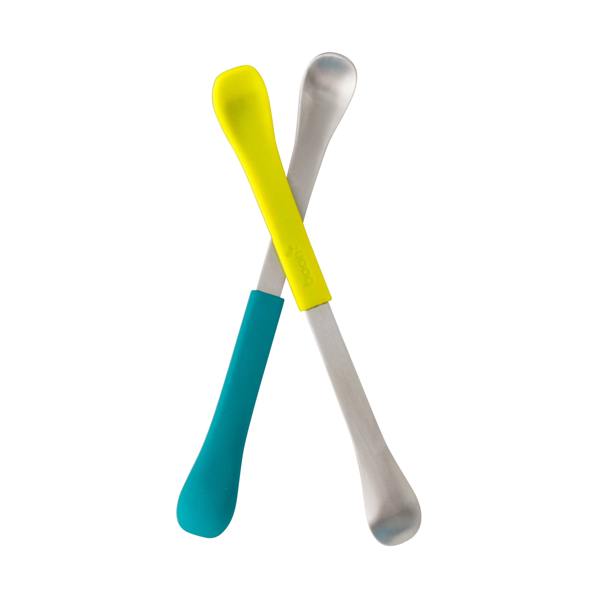 Boon SWAP 2-IN-1 Feeding Spoon - Teal & Yellow (2pk)