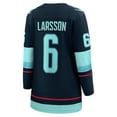 thumbnail image 3 of Women's Fanatics Adam Larsson Deep Sea Blue Seattle Kraken Home Breakaway Player Jersey, 3 of 3