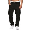 thumbnail image 2 of Pantalones cargo para hombre, pantalones informales para senderismo - Algodón, múltiples bolsillos, corte holgado, 2 of 4