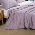 thumbnail image 5 of Kasentex  3-Piece Stone Washed Quilt Set Soft Cotton Reversible Bedspread Coverlet Set Light Grey King, 5 of 5